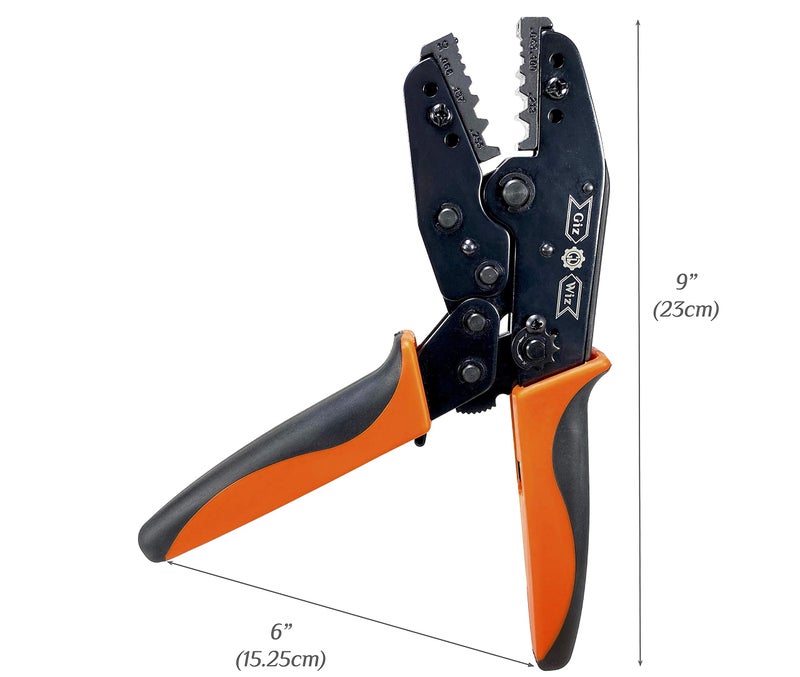 GIZWIZ RF Coax Ratchet Crimp Tool RG58 RG59 RG62 RG174 Fiber Optic .043" .068" .100" .137" .213" .255" G-H3G - Image 3